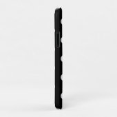 Coque iphone de points Polka noir et blanc (Dos/Droite)