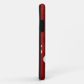 Coque iphone de points Polka Rouge (Dos/Droite)