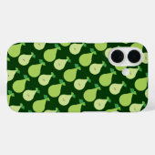 Coque iphone de poire vert moderne (Verso (horizontal))