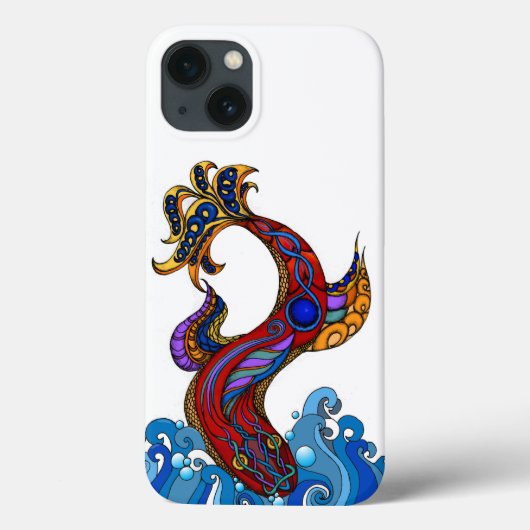 Coque iphone de poissons dragons plongeurs (Verso)