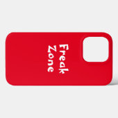 Coque iphone de police blanc arrière - plan rouge (Verso (horizontal))