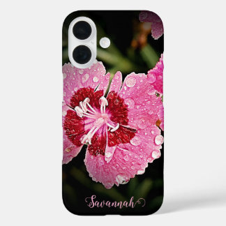 Coque iphone de pomme rose personnalisé