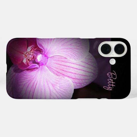 Coque iphone de pomme rose personnalisé (Verso (horizontal))