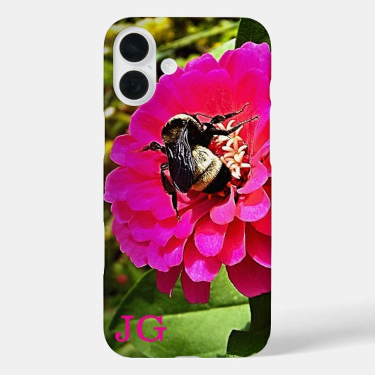 Coque iphone de pomme rose personnalisé (Verso)