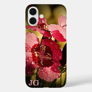 Coque iphone de pomme rose personnalisé