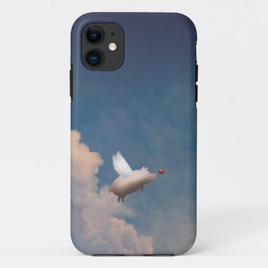 coque iphone de porc volant (Dos)