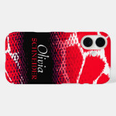 Coque iphone de poster de animal graphique noir ro (Verso (horizontal))