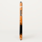 Coque iphone de poster de animal graphique orange (Dos/Droite)