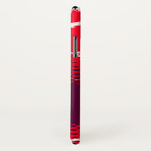 Coque iphone de poster de animal graphique violet  (Dos/Droite)