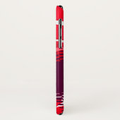 Coque iphone de poster de animal graphique violet  (Dos/Gauche)