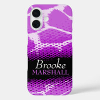 Coque iphone de poster de animal graphique violet