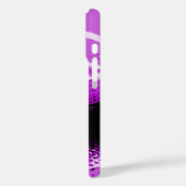 Coque iphone de poster de animal graphique violet  (Verso / Gauche)