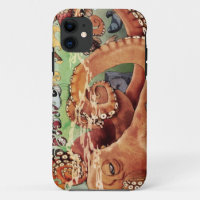 Coque iphone de poulpe