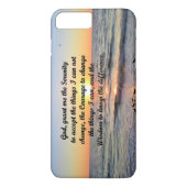 COQUE IPHONE DE PRIÈRE DE SÉRÉNITÉ DU SOLEIL (Dos)