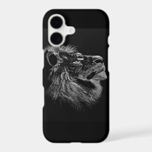 Coque iphone de profil de lion