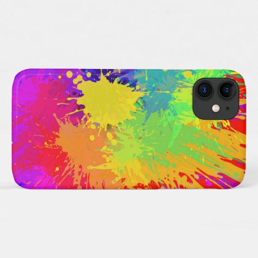 Coque iphone de projection de peinture très Cool (Dos (Horizontal))