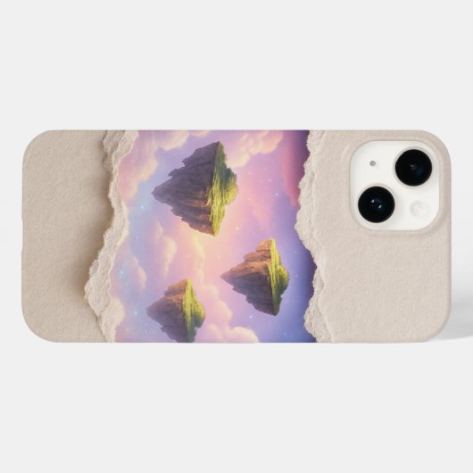 Coque iphone de réalité à déchirure de papier — Ef (Verso (horizontal))