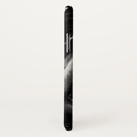 Coque iphone de requin noir (Dos/Droite)