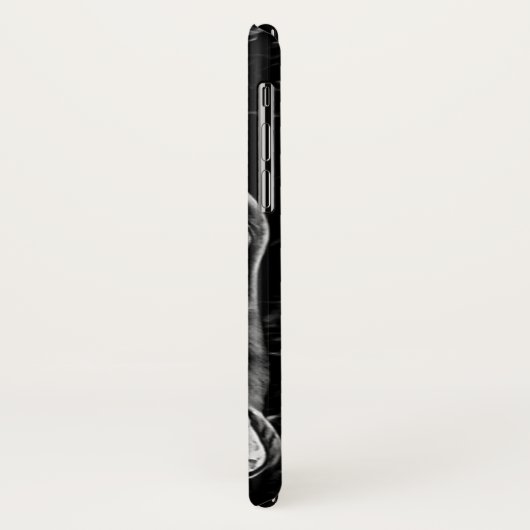 Coque iphone de requin noir (Dos/Gauche)