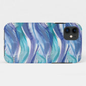 Coque iphone de ressacs d'aquarelle (Dos (Horizontal))