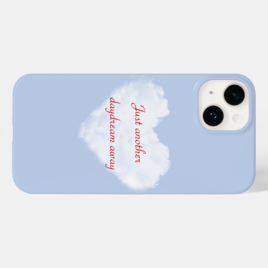 Coque iphone de rêve avec Arrière - plan cloud (Verso (horizontal))