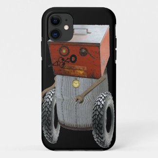 Coque iphone de robot en métal de Sci fi
