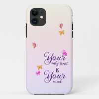 Coque iphone de script manuscrit violet