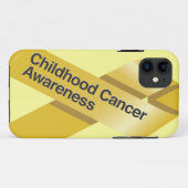 Coque iphone de sensibilisation au cancer de l'enf (Dos (Horizontal))