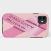 Coque iphone de sensibilisation au cancer du sein (Dos (Horizontal))
