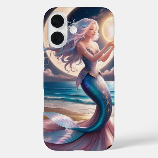 Coque iphone de sirène céleste (Verso)