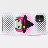 Coque iphone de sorcière Kawaii Pink Haired (Dos (Horizontal))