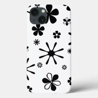 Coque iphone de spectre noir et blanc à impression