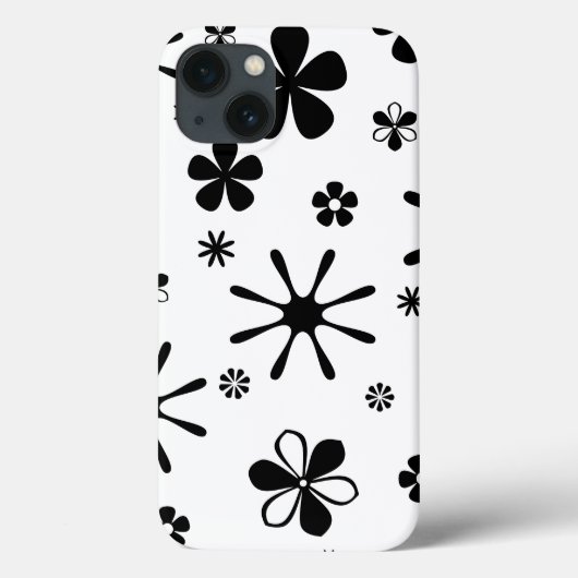 Coque iphone de spectre noir et blanc à impression (Verso)