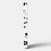 Coque iphone de spectre noir et blanc à impression (Verso / Gauche)