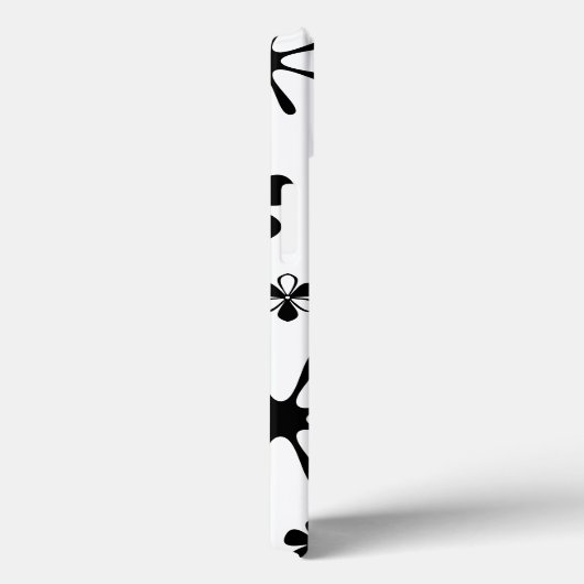 Coque iphone de spectre noir et blanc à impression (Verso / Droite)