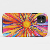 Coque iphone de Sun de couleur d'eau (Dos (Horizontal))