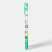 Coque iphone de teinture de teinture rose bleu ble (Verso / Gauche)