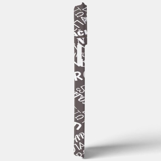 coque iphone de texte multilingue Merci (Verso / Droite)