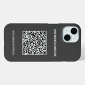 Coque iphone de texte personnalisé QR Code Scan In (Verso (horizontal))