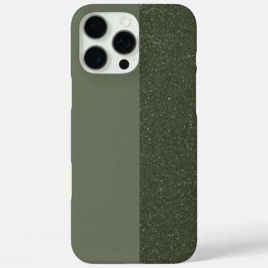 Coque iphone de texture de scission verte de la mo (Verso)