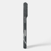 Coque iphone de texture en ardoise grise (Verso / Droite)