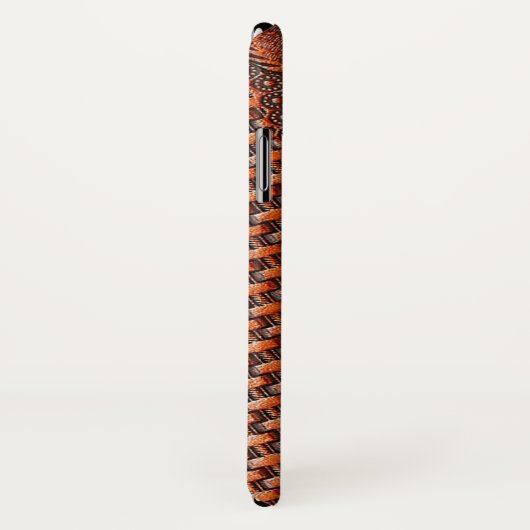 coque iphone de texture en cuir à outils (Dos/Droite)