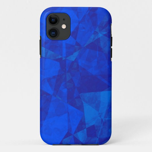 Coque iphone de texture en verre bleu (Dos)