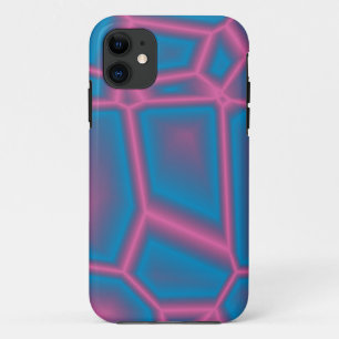 Coque iphone de texture rose et bleue