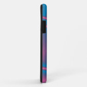 Coque iphone de texture rose et bleue (Dos/Droite)