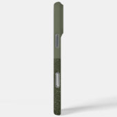 Coque iphone de texture verte de mousse fractionné (Verso / Droite)