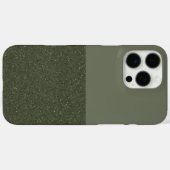 Coque iphone de texture verte de mousse fractionné (Verso (horizontal))