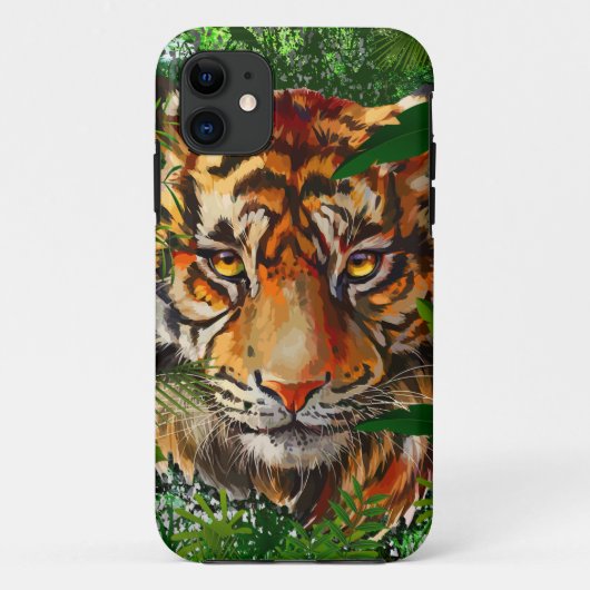 Coque iphone de Tigre de la Jungle | iPhone Tiger (Dos)