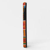 Coque iphone de tissu de Kente d'Africain (Dos/Gauche)