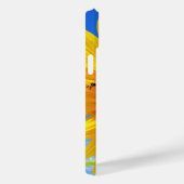 Coque iphone de tournesol et d'abeilles (Verso / Droite)